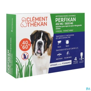 Clement thekan perfikan spot on chien 40/60kg x4 | Aesiel
