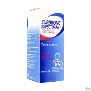 Surbronc expectorant ambroxol sans sucre solution buvable 100ml | Aesiel