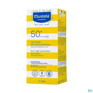 Mustela famille lait solaire spf50+ 100ml | Aesiel