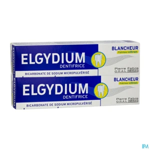 Elgydium blancheur dentifrice citron 75ml x2 | Aesiel