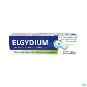 Elgydium dentifrice educatif revelateur de plaque arome pomme fraiche 50ml | Aesiel