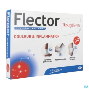 Flector tissugel ep 1% emplatre medicamenteux 10 | Aesiel