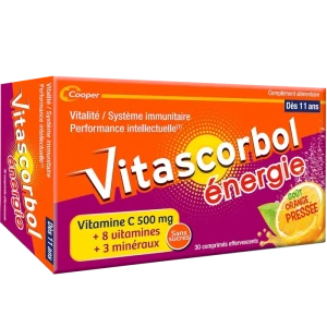 Cooper vitascorbol energie comprime effervescent 30 | Aesiel