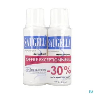 Saugella dermoliquide emulsion 250ml x2 | Aesiel