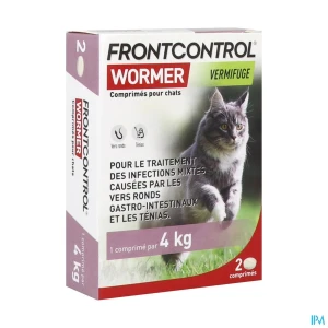 Frontline frontcontrol wormer chat comprime secable 2 | Aesiel