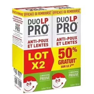Duo lp pro lotion trait poux lentes 150ml x2 | Aesiel