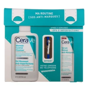 Cerave routine anti-marque (gel moussant anti-imperf + serum retinol) 236ml +30ml | Aesiel