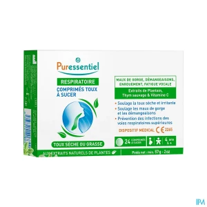 Puressentiel comprimé toux à sucer 24