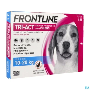Frontline tri act spot on chien m solution x3 | Aesiel