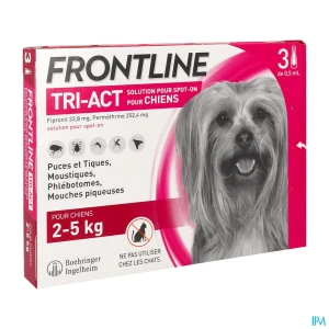 Frontline tri act spot on chien xs solution x3 | Aesiel