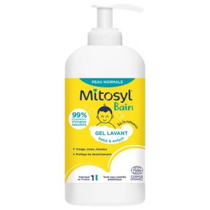 Mitosyl gel lavant corps et cheveux bio 490ml