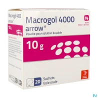 Macrogol 4000 arrow 10g poudre pour solution buvable sachet 20 | Aesiel