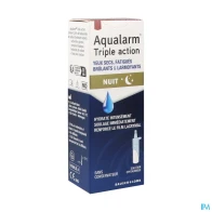 Aqualarm triple action jour nuit sol ophtalmique 10ml | Aesiel