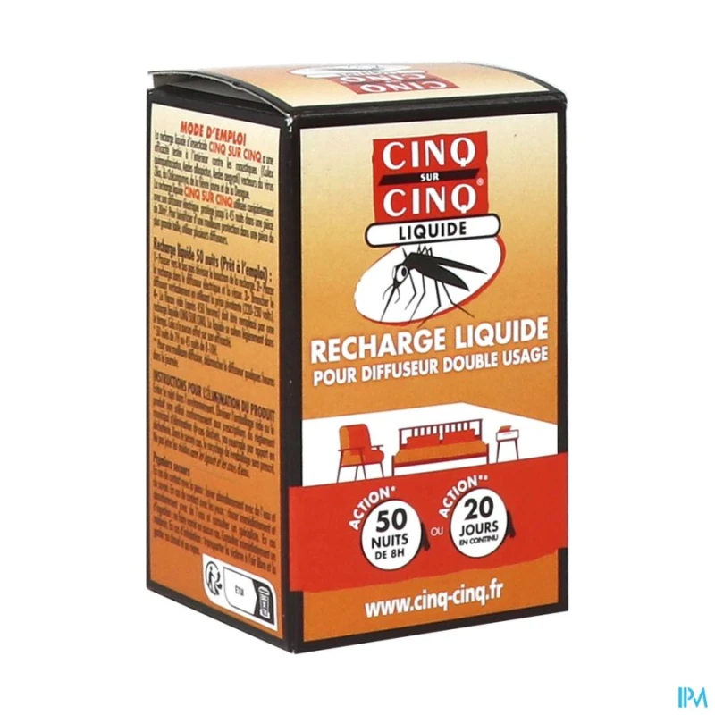 Cinq sur cinq recharge diffuseur double usage liquide 35ml | Aesiel Cinq sur cinq recharge diffuseur double usage liquide 35ml | Aesiel