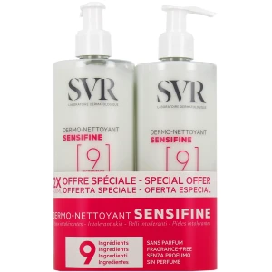 Svr sensifine dermo nettoyant 400ml x2
