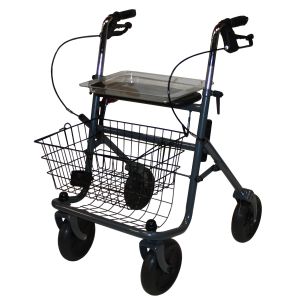 Vitadomia deambulateur 4roues acier bleu ta3903