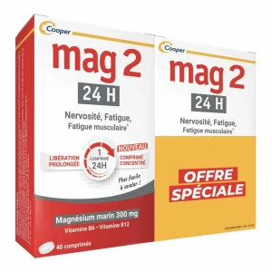 Cooper mag 2 24h comprime à liberation prolongee 40 x2 -25%