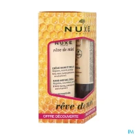 Nuxe coffret reve de miel stick levres 4g et crème mains 30ml | Aesiel