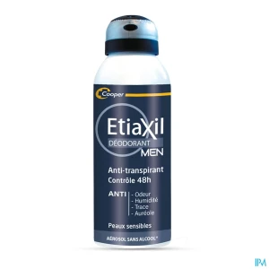 Cooper etiaxil antitranspirant homme 48h aerosol 150ml | Aesiel