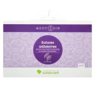 Marque verte abso gp suture adhesive 6mm x 100mm 10 | Aesiel