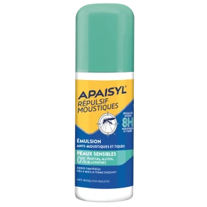Apaisyl répulsif moustique 8h émulsion peau sensible 90ml