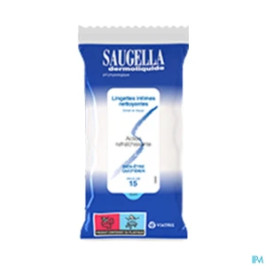 Saugella dermoliquide lingette intime 15 | Aesiel