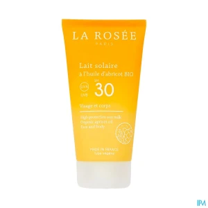 La rosee lait solaire a l'huile d'abricot bio spf30 150ml | Aesiel