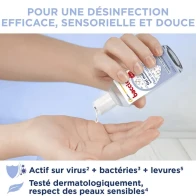 Cooper baccide gel sans rincage mains fleur de coton 100ml | Aesiel