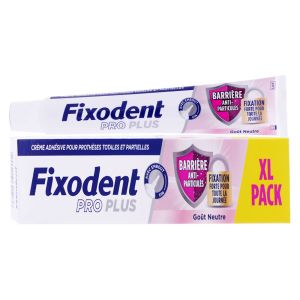 Fixodent pro plus la meilleure technologie antiparticules crème adhesive neutre 57g