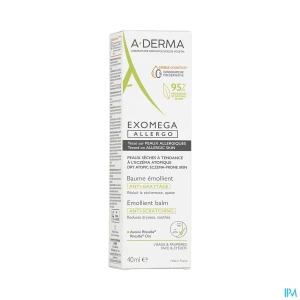 A derma exomega allergo baume emollient antigrattage 40ml | Aesiel