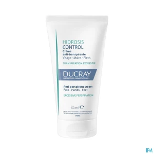 Ducray hidrosis control crème antitranspirante visage mains et pieds 50ml | Aesiel