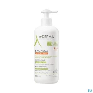 A derma exomega control lait emollient antigrattage pompe 400ml | Aesiel