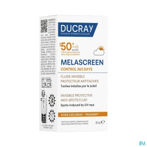 Ducray melascreen control fluide invisible uv 50ml | Aesiel