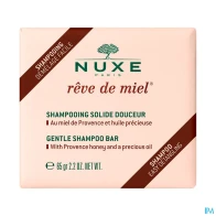 Nuxe reve de miel shampooing solide douceur pain 65g | Aesiel
