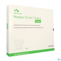 Mepilex border talon pansement 22cm x 23cm 10 | Aesiel