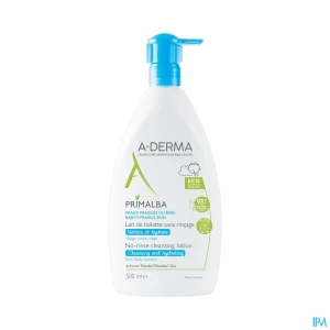 A derma primalba lait toilette sans rincage 500ml | Aesiel