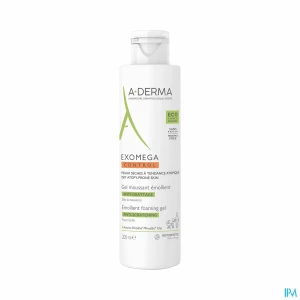 A derma exomega control gel moussant emollient antigrattage 200ml | Aesiel