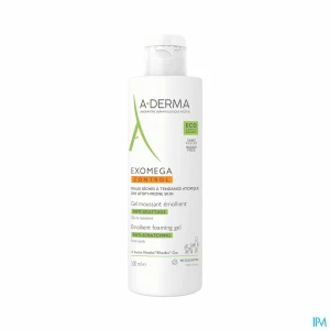 A derma exomega control gel moussant emollient antigrattage 500ml | Aesiel