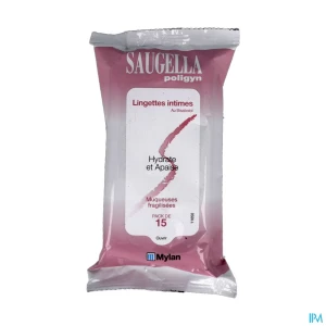 Saugella poligyn lingette hygiene intime 15 | Aesiel