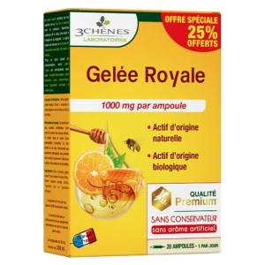 3chenes gelee royale 1000 ampoule 10ml 20 | Aesiel