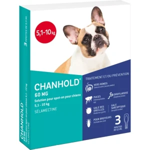 Clement thekan chanhold 60mg spot on chien 5kg1/10kg 3 | Aesiel