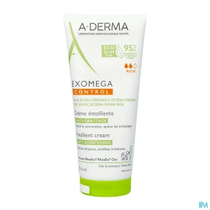A derma exomega control crème emolliente antigrattage 200ml | Aesiel