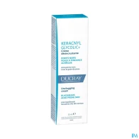 Ducray keracnyl glycolic+ crème desincrustante 30ml | Aesiel