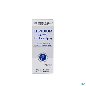 Elgydium clinic xeroleave spray buccal lubrifiant pour bouche seche dispositif medical 70ml | Aesiel