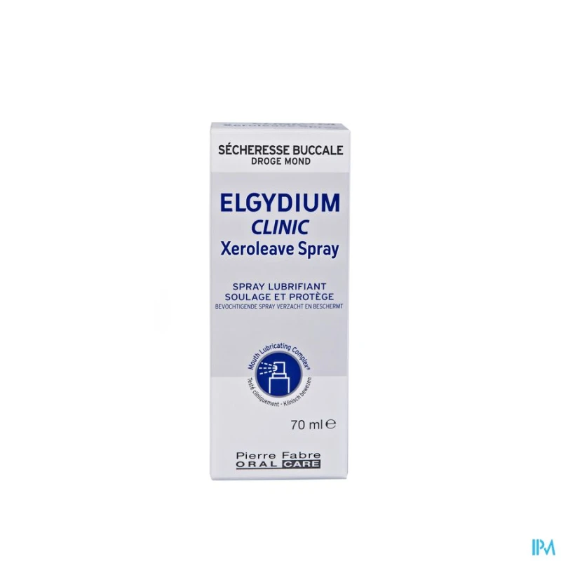 Elgydium clinic xeroleave spray buccal lubrifiant pour bouche seche dispositif medical 70ml | Aesiel Elgydium clinic xeroleave spray buccal lubrifiant pour bouche seche dispositif medical 70ml | Aesiel