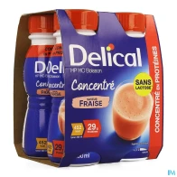 Delical concentre fraise 4x200ml | Aesiel