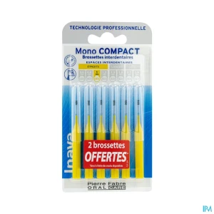 Inava mono compact brossette jaune x4 + 2 offert | Aesiel