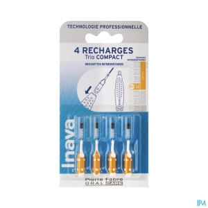 Inava trio compact brossette recharge orange x3 | Aesiel