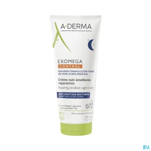 A derma exomega control crème nuit emolliente reparatrice 200ml | Aesiel