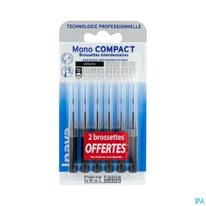 Inava mono compact brossette noir x4 + 2 offert | Aesiel